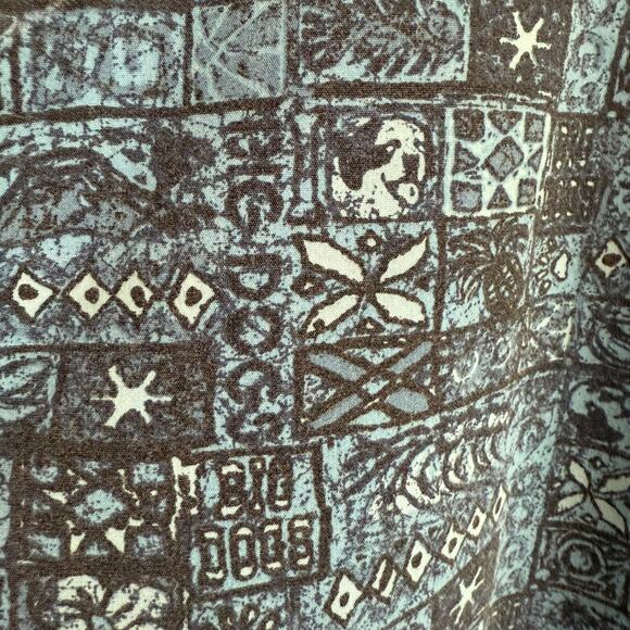 90s Vintage BIG DOGS | All over Pattern hawaiian Style Shirt | Size Large - Picture 6 of 7